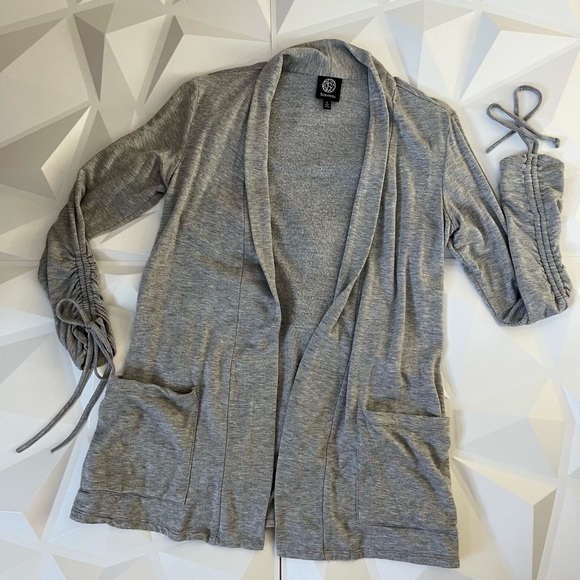 ▪️Bobeau Light Gray Women's Open Front Cardigan - Picture 5 of 8